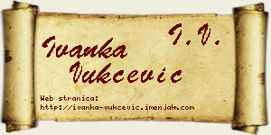 Ivanka Vukčević vizit kartica